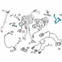 OEM 2013 BMW X6 Pipe Diagram - 11-53-7-589-098