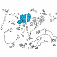 OEM 2014 BMW X6 Exchange-Turbo Charger Diagram - 11-65-7-848-115