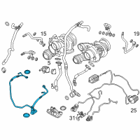 OEM 2014 BMW X6 Oil Pipe Diagram - 11-42-7-847-202