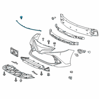 OEM 2020 Toyota Camry Front Weatherstrip Diagram - 53395-06070