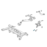 OEM 2001 Toyota Celica Lower Control Arm Front Bolt Diagram - 90080-10275