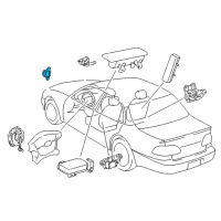 OEM 2001 Toyota Corolla Front Sensor Diagram - 89173-19105