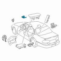 OEM 1999 Toyota Corolla Front Sensor Diagram - 89173-19095