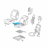 OEM 2002 Buick Rendezvous Heater Kit, Driver Seat Diagram - 89026577