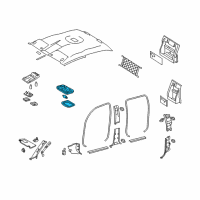 OEM 2015 Toyota Tacoma Dome Lamp Assembly Diagram - 81240-AA020-B2