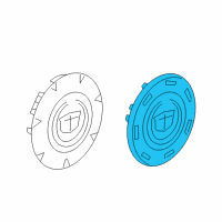 OEM 2010 Cadillac Escalade CAP, HUB <SEE GUIDE/CONTACT BFO> Diagram - 19431594