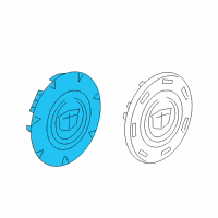 OEM Cadillac Escalade EXT Hub Cap Diagram - 9595473