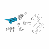 OEM 2013 Toyota Camry Headlamp Switch Diagram - 84140-06540