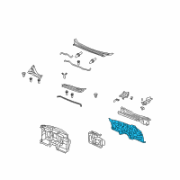 OEM Acura Dashboard (Lower) Diagram - 61500-SJA-A01ZZ