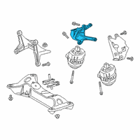 OEM 2021 Toyota GR Supra Mount Bracket Diagram - 12311-WAA01