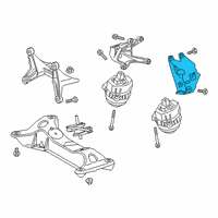 OEM 2020 Toyota GR Supra Mount Bracket Diagram - 12315-WAA01