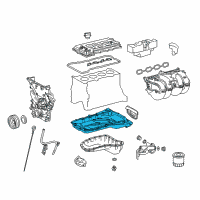 OEM 2021 Toyota Tacoma Upper Oil Pan Diagram - 12101-75160