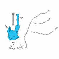 OEM 2014 Acura RLX Tank, Washer Diagram - 76841-TY2-003