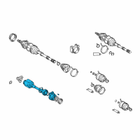 OEM 2014 Scion xB Shaft Bearing Housing Diagram - 43045-64020