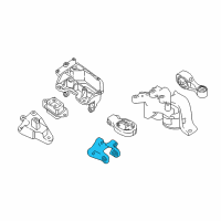 OEM 2017 Nissan Sentra Engine Mounting, Rear Right Diagram - 11332-3DD0B