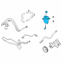 OEM 2014 BMW 550i GT xDrive Power Steering Reservoir Diagram - 32-41-6-799-590