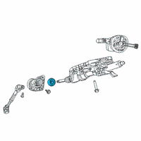 OEM Jeep STEERING INTERMEDIATE SHAFT Diagram - 55057324AD