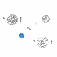 OEM Lexus GS430 Ornament Sub-Assy, Wheel Hub Diagram - 42603-30540