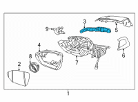 OEM 2022 Hyundai Tucson LAMP ASSY-OUTSIDE MIRROR, RH Diagram - 87624-N9000