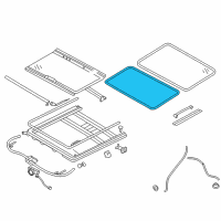 OEM 2010 Kia Optima Weatherstrip-Sunroof Diagram - 816133J000