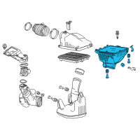 OEM Honda Accord Set, Air/C Case Diagram - 17201-5G0-A00