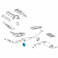 OEM Pontiac Insulator, Exhaust Pipe Hanger Diagram - 88969144