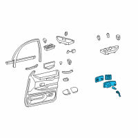 OEM 1999 Ford Crown Victoria Courtesy Lamp Diagram - XW7Z-13776-AA
