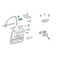 OEM Mercury Lock Switch Diagram - 4W7Z-14028-AAA