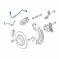 OEM 2014 Dodge Dart Sensor-Wheel Speed Diagram - 68194428AB