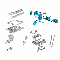 OEM Adapter Asm-Oil Filter (W/ Bypass Valve) Diagram - 12662515