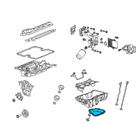 OEM 2019 Cadillac XTS Lower Oil Pan Diagram - 12643620