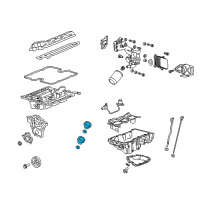 OEM Cadillac Filler Tube Diagram - 12648598