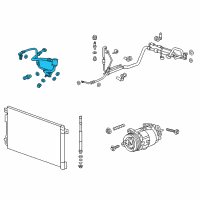 OEM 2015 Buick Enclave Hose Asm-A/C Evap Connect Hose/Tube & Compressor Diagram - 84121190