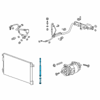 OEM Cadillac ELR Drier Desiccant Bag Diagram - 22740368