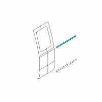 OEM Ford Belt Weatherstrip Diagram - F81Z-2625596-AA