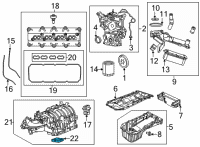 OEM 2021 Ram 2500 Seal-Intake Manifold Diagram - 4627633AA