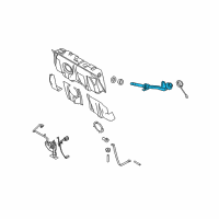 OEM Mercury Filler Pipe Diagram - 8W7Z-9034-B