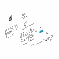 OEM Pontiac Handle, Inside Diagram - 96462710