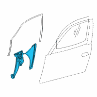 OEM 2000 BMW 740i Front Left Door Window Regulator Diagram - 51-33-8-125-201