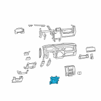 OEM Dodge Ram 2500 CUPHOLDER-Instrument Panel Diagram - 1EA971K2AI