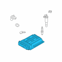 OEM BMW X6 Engine Control Module Diagram - 12-14-7-607-027