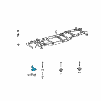 OEM 2005 Toyota Tundra Bracket Diagram - 17573-0F050