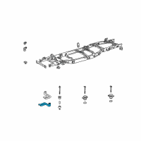 OEM 2005 Toyota Tundra Bracket Diagram - 17573-0F060