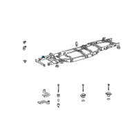 OEM 2001 Toyota Sequoia Cab Mount Bracket Diagram - 51701-34030