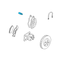 OEM Oldsmobile Aurora Bolt Kit, Front Brake Caliper Diagram - 18029832