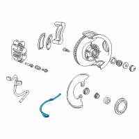 OEM 2010 Ford Ranger Front Speed Sensor Diagram - AL5Z-2C204-A