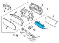 OEM Hyundai Santa Cruz CONTROL ASSY-HEATER Diagram - 97250-CW300-RET