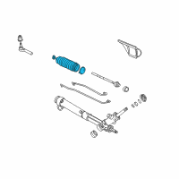 OEM Pontiac Montana Rack and Pinion Boot Diagram - 26034552