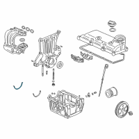 OEM Honda Insight Gasket A, Oil Pan Diagram - 11251-PHM-000