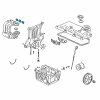 OEM 2006 Honda Insight Gasket, Intake Manifold Diagram - 17106-PHM-006